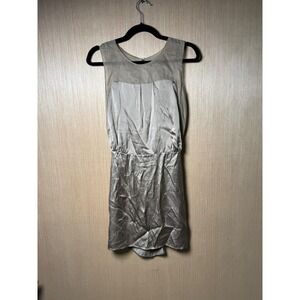 Opening Ceremony SILK $310 Sleeveless Dress Women's Mini Champagne‎ Cocktail